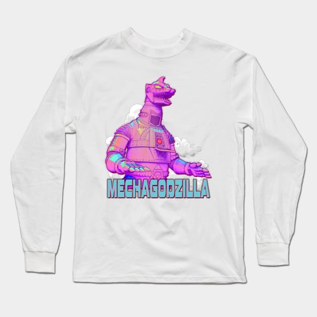 Mechagodzilla Long Sleeve T-Shirt by Digiwip